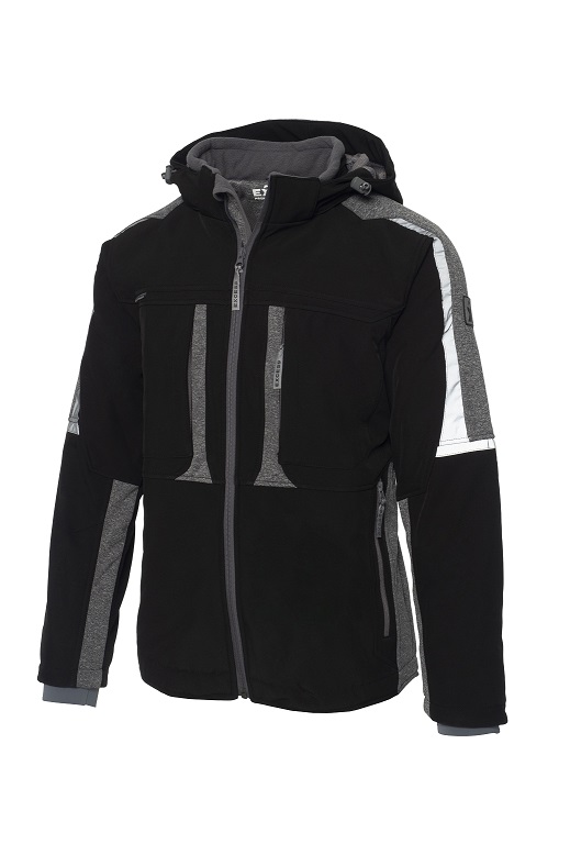 Funktionsjacke ACTIVE PRO schwarz-grau